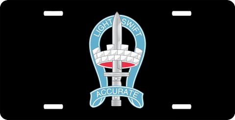 199th Infantry Brigade Unit Crest License Plate