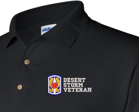 199th Infantry Brigade Desert Storm Veteran Polo