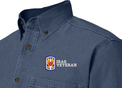 199th Infantry Brigade Iraq Veteran Denim Shirt