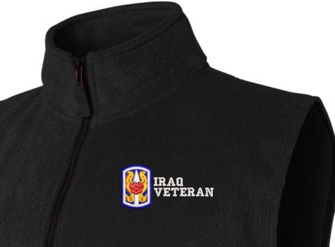 199th Infantry Brigade Iraq Veteran Full-Zip Fleece Vest