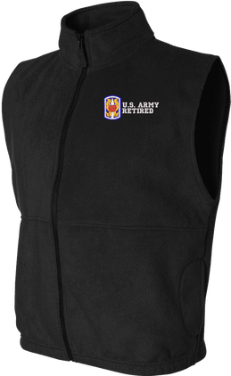 199th Infantry Brigade Retired Full-Zip Fleece Vest