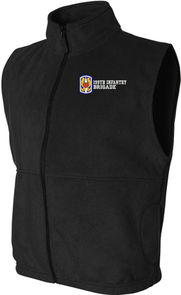 199th Infantry Brigade Full-Zip Fleece Vest