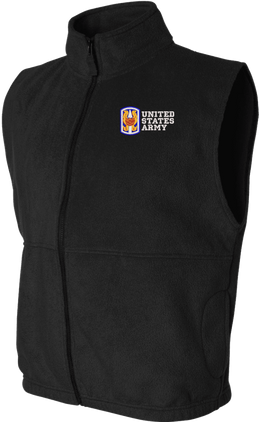 199th Infantry Brigade United States Army Full-Zip Fleece Vest