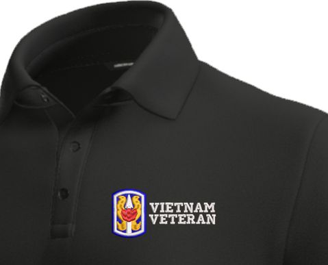 199th Infantry Brigade Vietnam Veteran Moisture Wicking Polo