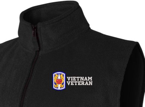 199th Infantry Brigade Vietnam Veteran Full-Zip Fleece Vest