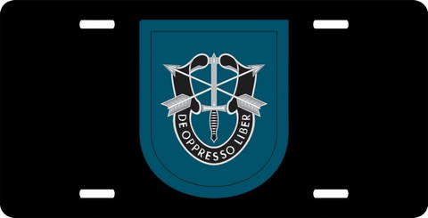 19th Special Forces Group Airborne Flash License Plate