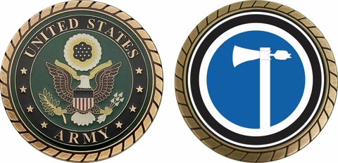 19th U.S. Army Corps WWII Challenge Coin