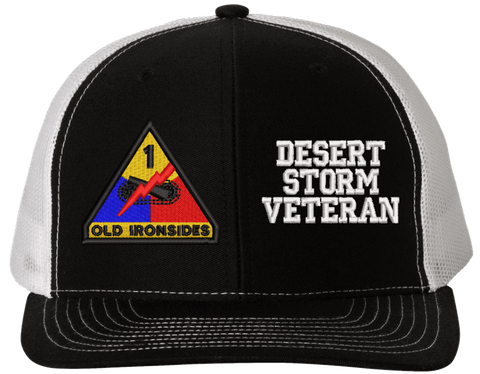 1st Armored Desert Storm Veteran Split Cap