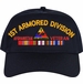 1st Armored Division Afghanistan Veteran Embroidered Cap with Ribbons