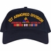 1st Armored Division Afghanistan Veteran Embroidered Cap with Ribbons