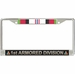 1st Armored Division Afghanistan Veteran Service Ribbon License Plate Frame