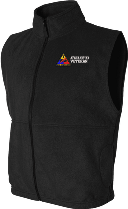 1st Armored Division Afghanistan Veteran Full-Zip Fleece Vest