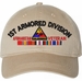 1st Armored Division Afghanistan Veteran with Ribbons Unstructured Dad Cap