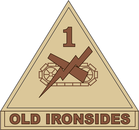1st Armored Division Desert Camo Decal
