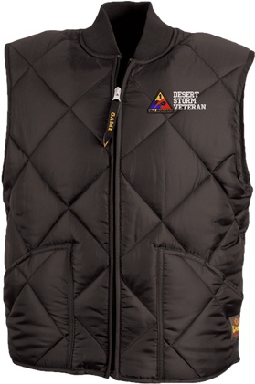 1st Armored Division Desert Storm Veteran Game Sportswear Finest Vest