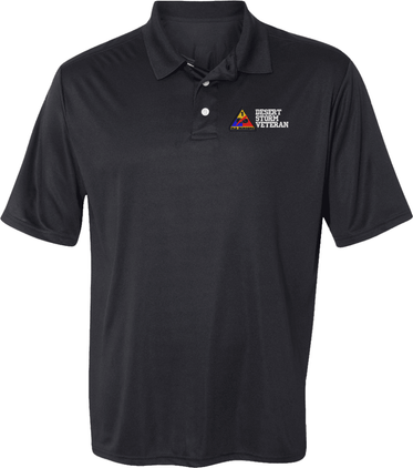 1st Armored Division Desert Storm Veteran Moisture Wicking Polo