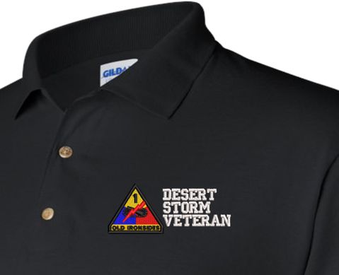 1st Armored Division Desert Storm Veteran Polo