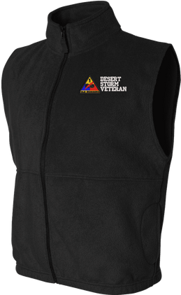 1st Armored Division Desert Storm Veteran Full-Zip Fleece Vest