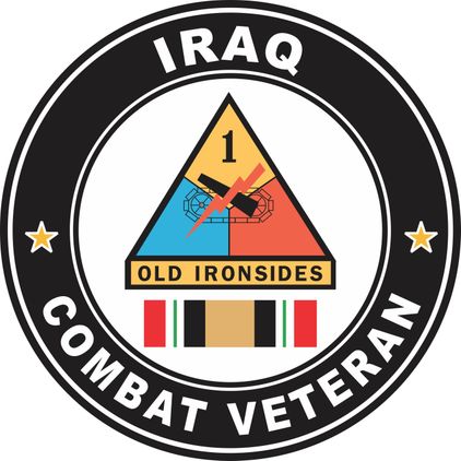 1st Armored Division Iraq Combat Veteran Decal