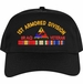 1st Armored Division Iraq Veteran Embroidered Cap with Ribbons