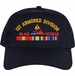 1st Armored Division Iraq Veteran Embroidered Cap with Ribbons
