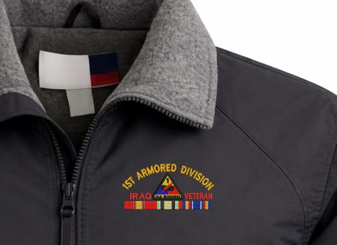 1st Armored Division Iraq Veteran with Ribbons Embroidered 3-Season Jacket