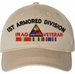 1st Armored Division Iraq Veteran with Ribbons Unstructured Dad Cap