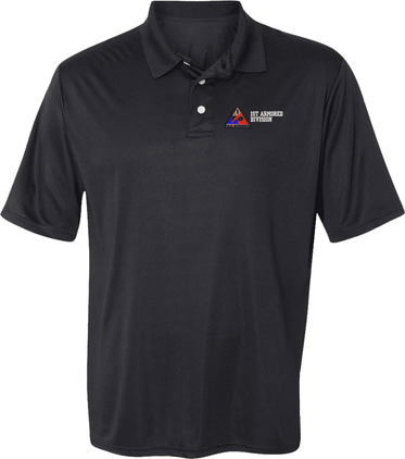 1st Armored Division Moisture Wicking Polo