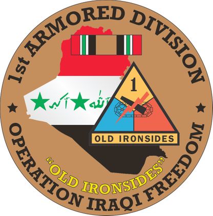 1st Armored Division OIF Decal