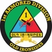 1st Armored Division with Armor Insignia Decal