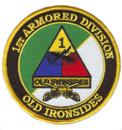 1st Armored Division with Sabres Patch