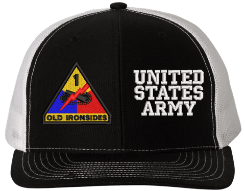 1st Armored United States Army Split Cap