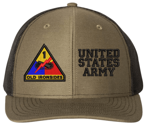 1st Armored United States Army Split Cap
