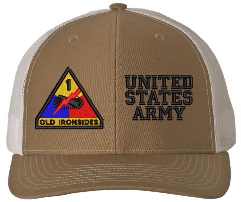 1st Armored United States Army Split Cap