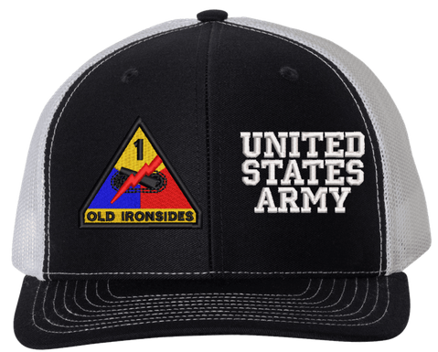1st Armored United States Army Split Cap