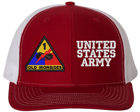 1st Armored United States Army Split Cap