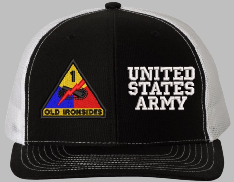 1st Armored United States Army Split Cap