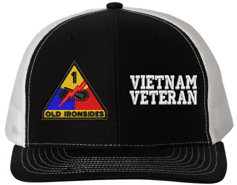 1st Armored Vietnam Veteran Split Cap