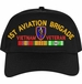1st Aviation Brigade Vietnam Veteran Embroidered Cap with Ribbons