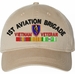 1st Aviation Brigade Vietnam Veteran with Ribbons Unstructured Dad Cap