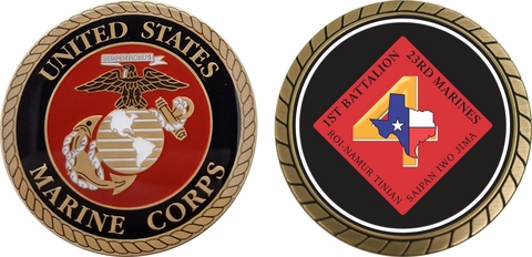 1st Battalion 23rd Marines Challenge Coin