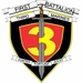1st Battalion 3rd Marines Decal Sticker
