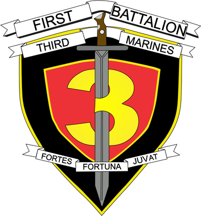 1st Battalion 3rd Marines Decal Sticker