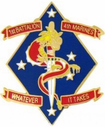 1st Battalion 4th Marine Lapel Pin