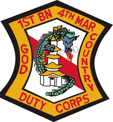 1st Battalion 4th Marines Decal Sticker