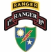 1st Battalion, 75th Ranger Regiment With Ranger Tab Decal