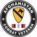 1st Cavalry Division Afghanistan Combat Veteran Decal