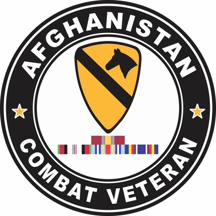 1st Cavalry Afghanistan Campaign with ribbons