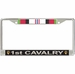 1st Cavalry Division Afghanistan Veteran Service Ribbon License Plate Frame