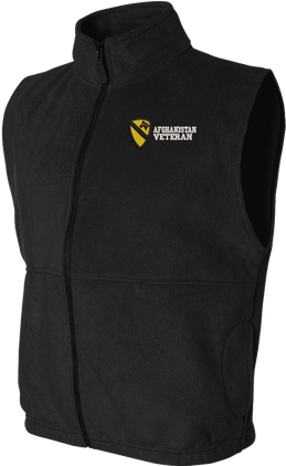 1st Cavalry Division Afghanistan Veteran Full-Zip Fleece Vest